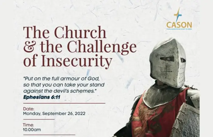 the church and the challenge of insecurity